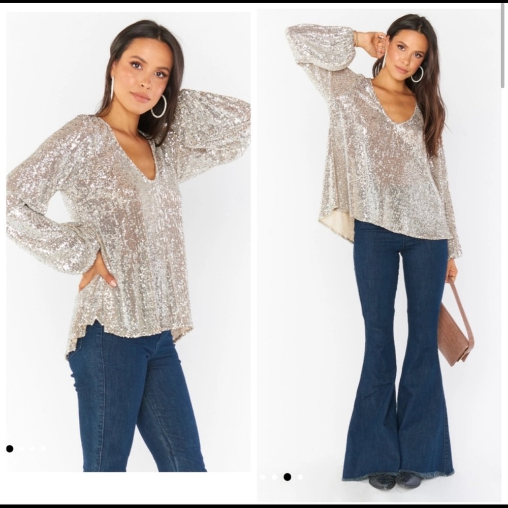 Show Me Your Mumu Chelsea Sequin Top